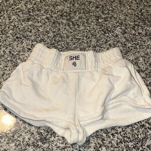 Women's Athletic White Shorts